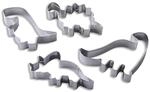 Zenker Dinosaurier-Ausstecher-Set aus Edelstahl, 4-teilig &ndash; Perfekt f&uuml;r kreative