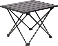 BRUNNER 0406041N Kadre Beistelltisch mit aufrollbarer Ablage aus Aluminium,
