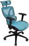 ThunderX3 XTC Mesh Schwarz/Blau | Ergonomischer B&uuml;rostuhl &ndash; Verstellbarer