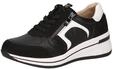 CAPRICE Comfort Damen Wedge Sneaker aus Leder mit Rei&szlig;verschluss, Mehrfarbig
