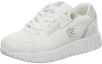 BAGATT Sneaker - Wei&szlig;/Silber Leder/Synthetik Schuhgr&ouml;&szlig;e 40, Weite Normal