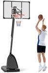 SPORTNOW Basketballkorb Outdoor Basketballst&auml;nder mit Rollen 107x70cm...