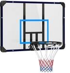 SPORTNOW Basketballkorb mit R&uuml;ckwand, Outdoor Basketballbrett mit &Oslash;45 cm Stahlkorb