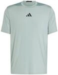 adidas Herren Designed-for-Training Intensity T-Shirt Silber Gr&uuml;n 2XL