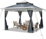 VOUNOT&reg; Pavillon Faltbar 3.6x3.6m, UV Schutz 50+ & Wasserdicht & Stabil, Pop Up