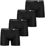 Champion Herren Core x4 Retroshorts, Schwarz, M (4er Pack)