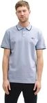 Tom Tailor T-Shirt mit Logo-Print, Bottle Green White Injected, S