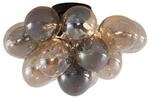 Qazqa - Design Deckenleuchte I Deckenlampe I Lampe I Leuchte Schwarz mit...