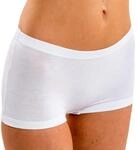 HERMKO 5700 Damen Panty aus anschmiegsamer Baumwolle/Elastan, Farbe:wei&szlig;,