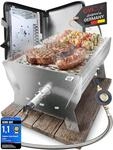 ovicue Grill | Mobiler Steck-Gasgrill &ndash; Tragbarer Edelstahlgrill mit...