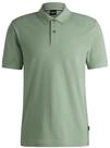 BOSS Herren Pallas Pallas Poloshirt aus Baumwoll-Piqu&eacute; mit Logo-Details Hellgr&uuml;n M