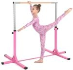 HOMCOM Gymnastikstange f&uuml;r Kinder, h&ouml;henverstellbar Turnreck Reckstange, Reck