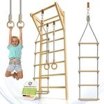 Juskys&reg; Sprossenwand f&uuml;r Kinder - mit Klimmzugstange, Indoor Kletterger&uuml;st mit