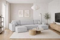 Kaiser M&ouml;bel, Ecksofa mit schlaffunktion, mit Bettkasten, Schlafsofa Best,...