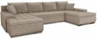 Sofnet Wohnlandschaft mit Schlaffunktion Faris U-Form - Couch, Schlafsofa mit