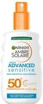 Garnier Ambre Solaire Schutzspray Advanced Sensitive, Gesicht und K&ouml;rper, mit sehr