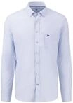 FYNCH-Hatton Weiches Oxford Hemd aus Baumwolle White/Blue/M