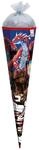 Motiv-Schult&uuml;te, Robo Drache, 85 cm, eckig, Rot(h)-Spitze, T&uuml;llverschluss, Folie,