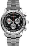 Zeppelin 8888MB-2 Herren Chronograph &ndash; Edelstahlgeh&auml;use Silberfarben, Schwarzes