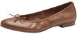 Tamaris Damen Ballerina Leder flach, braun, 41 EU