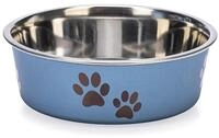 Karlie Ascar, Hunden&auml;pfe, Edelstahl, Blau, 450 ml, Durchm.12-14 cm