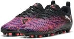 Puma Unisex Kinder Future 8 Play Mg Jr Fussballschuh, Puma Black Puma White Glowing