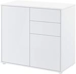 [en.casa] Sideboard Paarl Kommode mit 2 T&uuml;ren und 2 Schubladen Mehrzweckschrank 74 x