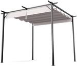 Blumfeldt Pavillon 3x3, Wetterfestes Polyesterdach, Pulverbeschichteter Stahlrahmen,