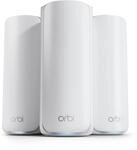 NETGEAR Orbi 870 Serie WiFi 7 WLAN Mesh System, bis zu 600 m&sup2;, 3er Set | Bis zu 21