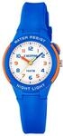 Calypso Kinder Analog Uhr Kautschuk Blau - Quarzwerk - Hochfestes Glas - Wasserdicht