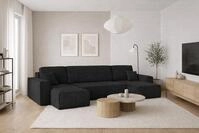 Kaiser M&ouml;bel, Ecksofa mit schlaffunktion, mit Bettkasten, Schlafsofa Best,...