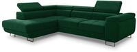 Sofnet Ecksofa Caris mit Schlaffunktion und einstellbare Kopfst&uuml;tzen,...