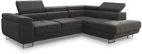 Sofnet Ecksofa Caris mit Schlaffunktion und einstellbare Kopfst&uuml;tzen,...