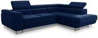 Sofnet Ecksofa Caris mit Schlaffunktion und einstellbare Kopfst&uuml;tzen, Wohnlandschaft