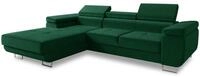 Sofnet Ecksofa Divo mit Schlaffunktion, Bettkasten und Kopfteilverstellung,
