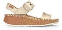 Pikolinos Keilsandalen in Leder MARINA f&uuml;r Frauen Farbe CHAMPAGNE