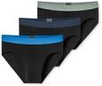 Schiesser Herren 3 Pack Slips Bio Baumwolle Multipack - 95/5 Organic, Sortiert