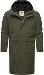 Ragwear Herren Warmer wasserdichter Wintermantel lang mit Kapuze Mr Them Long YOUMODO
