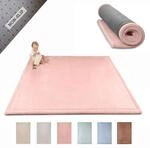 Hakuna Matte Wolkenweiche Spielmatte Baby 200x150x2,5cm, rosa &ndash; Teppich f&uuml;r