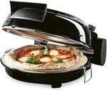 GOURMETmaxx Elektrischer Pizza-Ofen | Bis zu 420&deg;C - Mit Pizzastein,