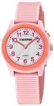 Calypso Jungen Analog Quarzuhr Kautschuk Rosa - Kinderuhr - Hochwertiges Glas -