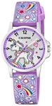 Calypso M&auml;dchen Analog Quarzuhr Kautschuk Lila - Quarzwerk - Kinderuhr -