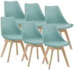 [en.casa] Esszimmerst&uuml;hle Fl&auml;ten 6er Set Stuhl K&uuml;chenst&uuml;hle Kunstleder...