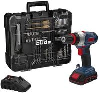 G&uuml;de Akku Bohrschrauber BS 18 - Set 126tlg. (18 V, mit Bit-/Bohrer-Set im Koffer,