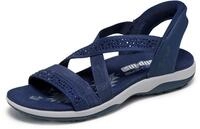 Skechers Damen Reggae Slim - Summer Sparkle, Marineblau, 37 EU