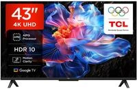 TCL 43V6C 43 Zoll Direct LED TV, 4K HDR Fernseher, Smart TV mithilfe von Google...
