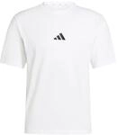 adidas Herren Essentials Small Logo Single Jersey Shirt, White/Black, XXL