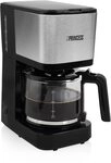Princess Filter-Kaffeemaschine - 1,25 Liter Glaskanne, 12 Tassen, Edelstahl mit