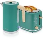 briebe Nordic Set Toaster 2 Scheiben Breite Schlitze mit Br&ouml;tchenaufsatz, 6...