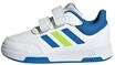adidas Unisex Baby Tensaur Hook and Loop Shoes, Cloud White/Bright Royal/Solar Slime,